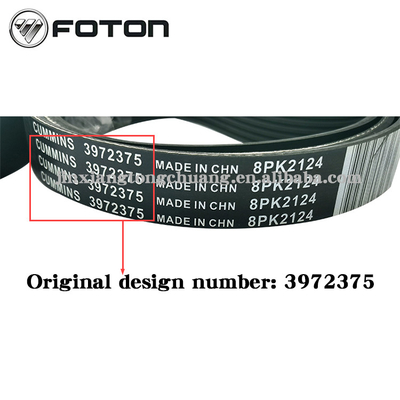 8PK2580 3972375 8PK2124 3972384 8PK2015 3974030 8PK2190 Fan Clutch Belt for ISF3.8 Diesel Engine