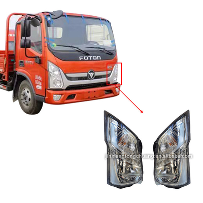 Year 2005- Brightness Headlights for Modern Design foton aumark Truck in Transparent Black
