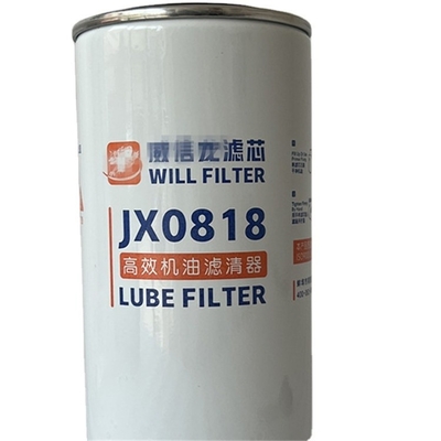 JX0818 OE NO. Manufacture Heavy Truck Engine Oil Filter for Car Forklift Excavator 1.5KG