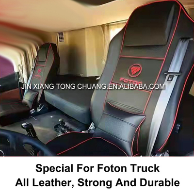 Medium Heavy Duty Truck Series Full Leather Waterproof Cab Seat Cover for Foton Aumark