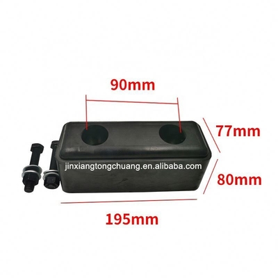 Heavy-Duty Metal Black Foton Aumark Customization Rubber Bumper for Truck Rear Door Protection