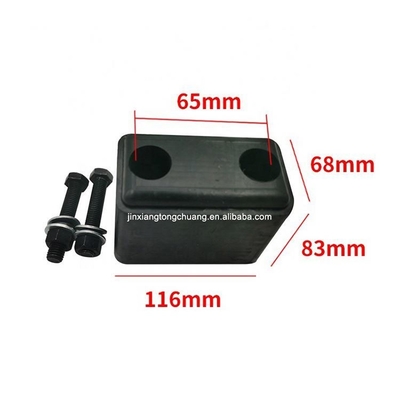 Heavy-Duty Metal Black Foton Aumark Customization Rubber Bumper for Truck Rear Door Protection