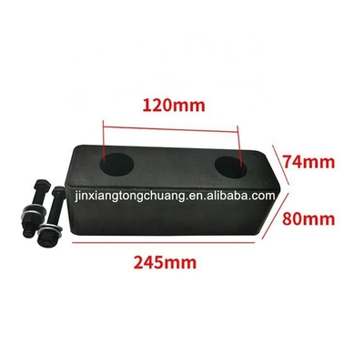 Heavy-Duty Metal Black Foton Aumark Customization Rubber Bumper for Truck Rear Door Protection