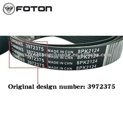 ISF3.8 Fan Belt for Foton AUMARK Truck Parts3974030 5283608 3972384 Easy Installation