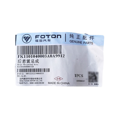 Foton G7 G9 Bus Truck Rear Suspension Assembly K1101040003A0 Engine Mounts Accessories