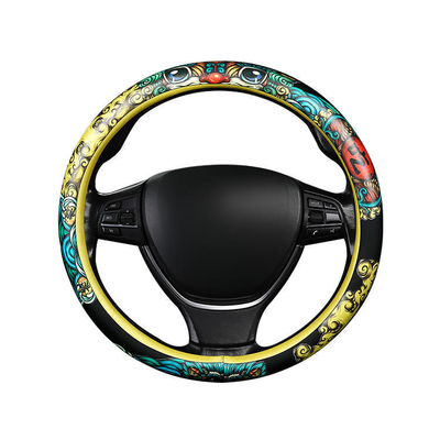 Upgrade Your Car's Interior with -Chic PU Leather Steering Wheel Covers Custom Design