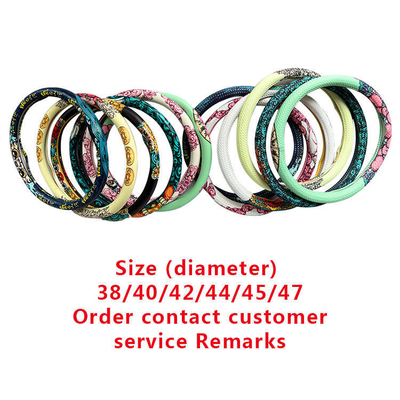 Upgrade Your Car's Interior with -Chic PU Leather Steering Wheel Covers Custom Design
