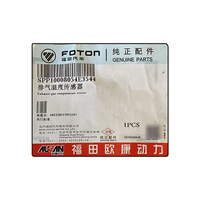 Truck Exhaust Temperature Sensor PP10008054 Foton Aumark Aucan 2.5 Engine 4F25TC Part